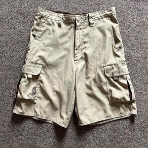 Vintage Y2K Tony Hawk Skateboarding Cargo Shorts Khaki Men’s 30 Retro Streetwear